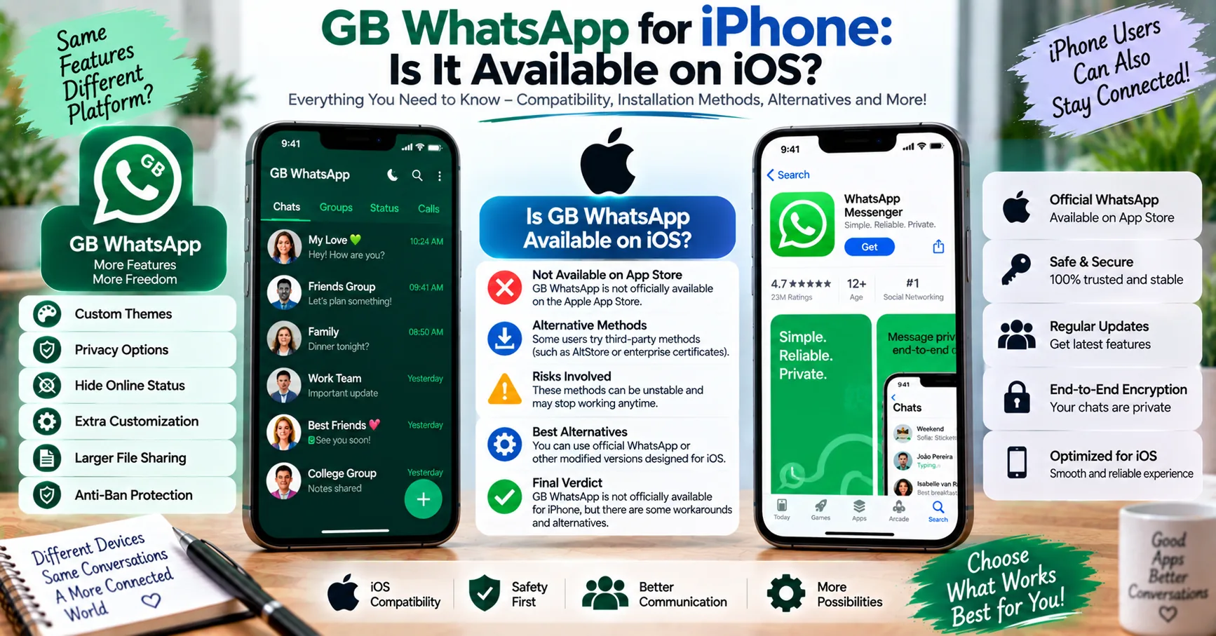 GB WhatsApp vs YoWhatsApp: What’s the Difference? guide visual