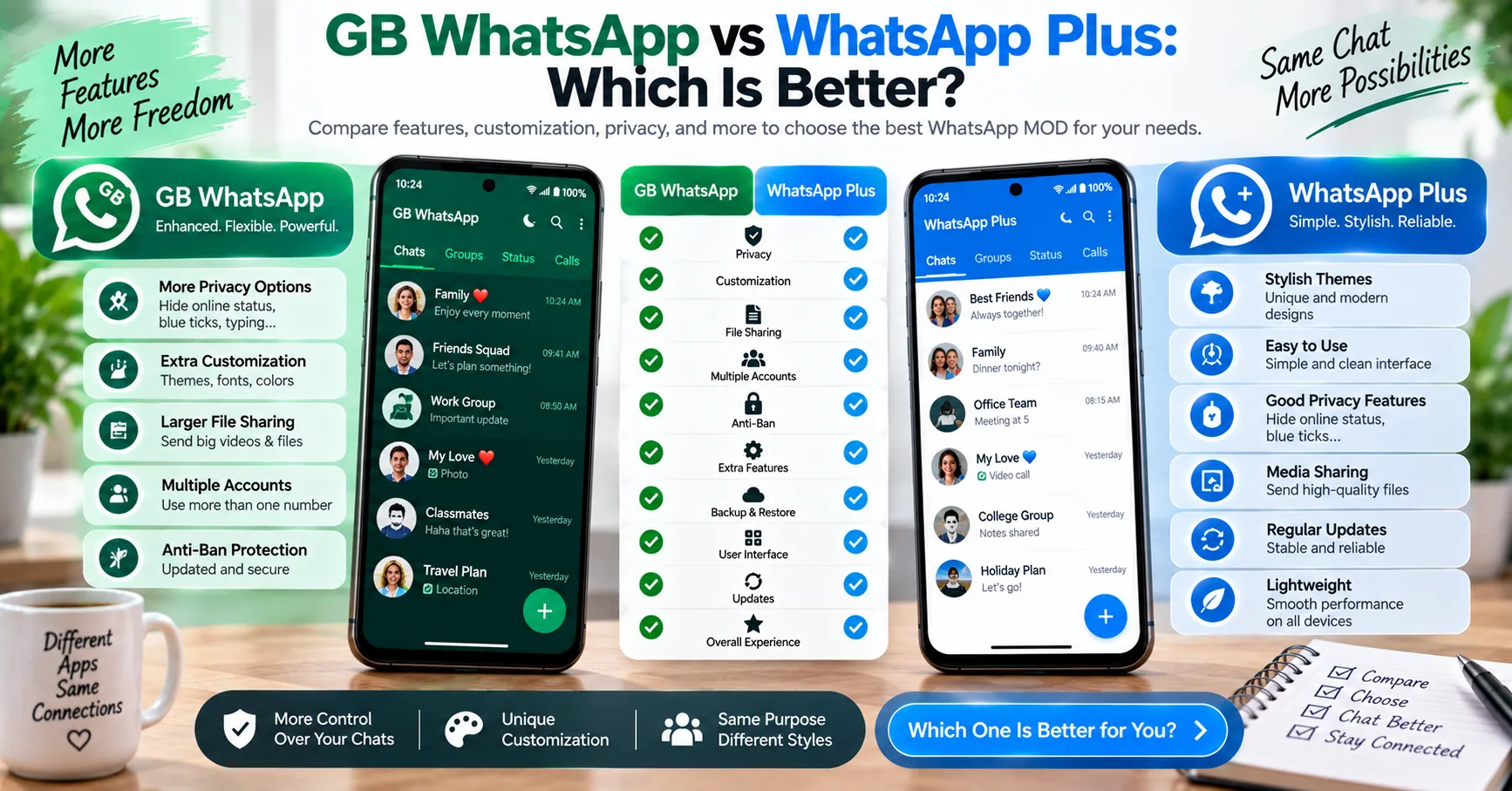 GB WhatsApp vs YoWhatsApp: What’s the Difference? settings and troubleshooting visual